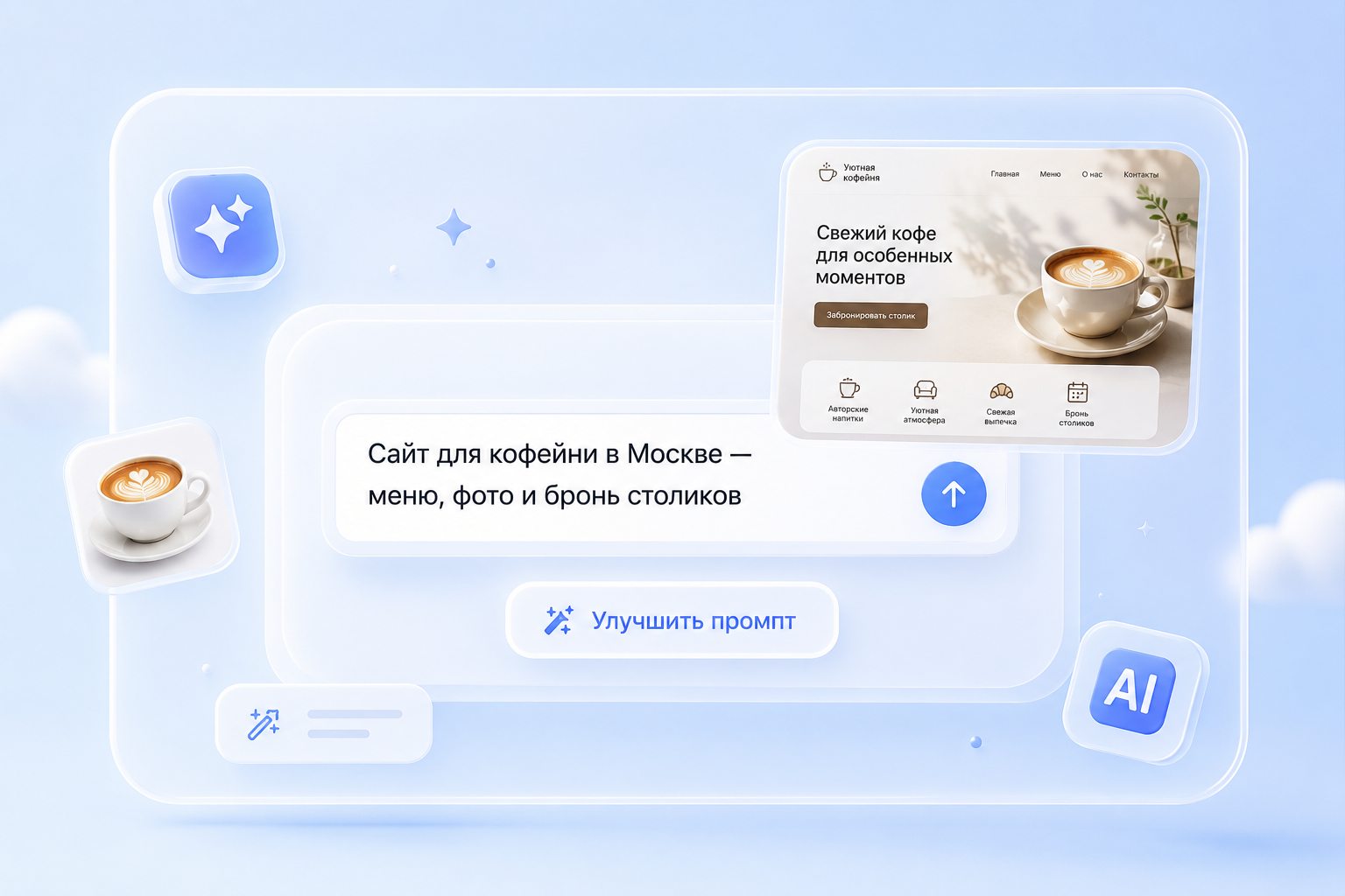 Опишите бизнес в промпте